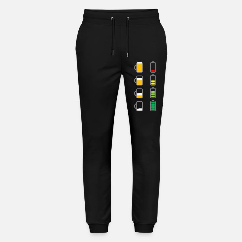 Bier Akku aufladen - Stanley/Stella Unisex Bio Jogginghose Mover  - Schwarz