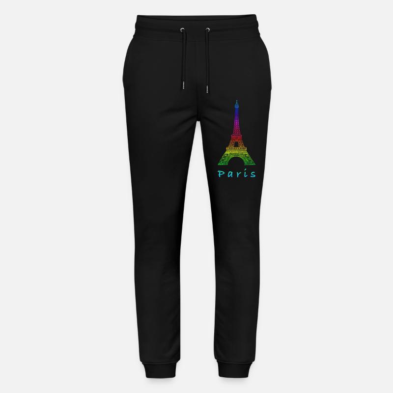 Paris Eiffelturm - Stanley/Stella Unisex Bio Jogginghose Mover  - Schwarz
