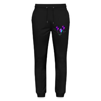 Drachen HERBST - Stanley/Stella Unisex Bio Jogginghose Mover  - Schwarz - Vorne - Marisol (170cm) & Nik (191cm)