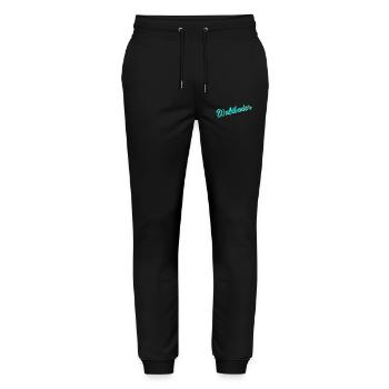 Waldbader Wald Waldbaden Bäume Natur Geschenk - Stanley/Stella Unisex Bio Jogginghose Mover  - Schwarz - Vorne - Marisol (170cm) & Nik (191cm)