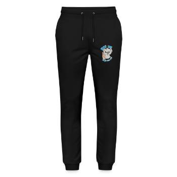 Koala - Stanley/Stella Unisex Bio Jogginghose Mover  - Schwarz - Vorne - Marisol (170cm) & Nik (191cm)