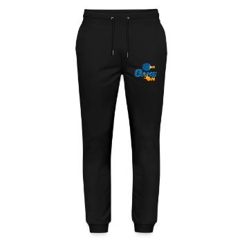 Game On Table Tennis Flame - Stanley/Stella Mover Unisex Organic Jogging Trousers - black - Front - Marisol (170cm) & Nik (191cm)