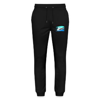 Jet Ski Driver Color Splash - Stanley/Stella Mover Unisex Organic Jogging Trousers - black - Front - Marisol (170cm) & Nik (191cm)