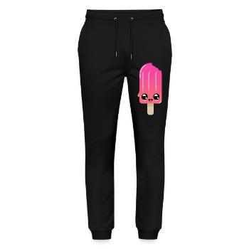 Eisshot mit strahlenden Augen - Stanley/Stella Unisex Bio Jogginghose Mover  - Schwarz - Vorne - Marisol (170cm) & Nik (191cm)