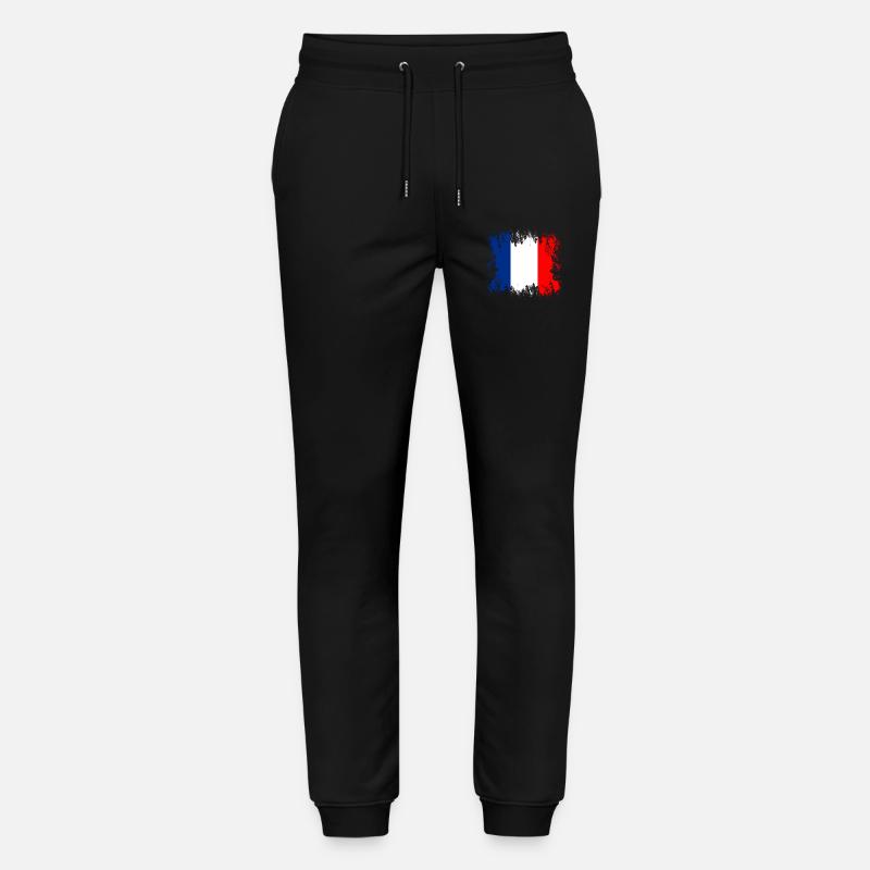 Frankreich - Frankreich - Stanley/Stella Unisex Bio Jogginghose Mover  - Schwarz