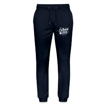 Camping Crew - Stanley/Stella Unisex Bio Jogginghose Mover  - Navy - Vorne - Marisol (170cm) & Nik (191cm)