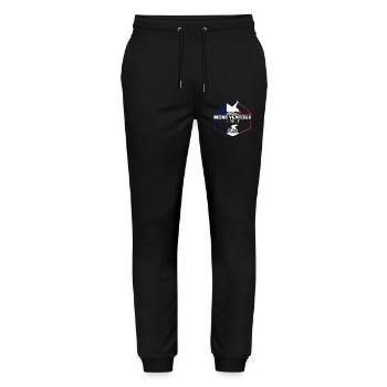 Mont Ventoux - Colour - Stanley/Stella Mover Unisex Organic Jogging Trousers - black - Front - Marisol (170cm) & Nik (191cm)