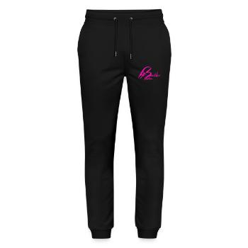 Boulder Mädchen Bouldern Pink Geschenk Boulderin - Stanley/Stella Unisex Bio Jogginghose Mover  - Schwarz - Vorne - Marisol (170cm) & Nik (191cm)