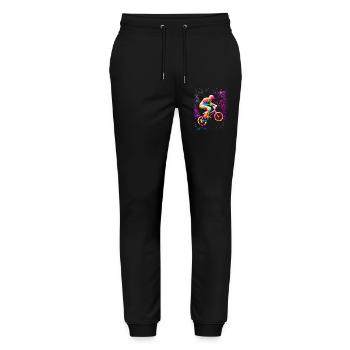 BMX for children | BMX Bike | Clothing Children - Stanley/Stella Mover Unisex Organic Jogging Trousers - black - Front - Marisol (170cm) & Nik (191cm)