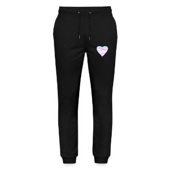 Cœur trans - Pantalon de jogging bio MOVER Stanley/Stella unisexe - noir - Devant - Marisol (170cm) & Nik (191cm)