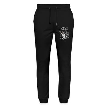 Border Collie - Stanley/Stella Mover Unisex Organic Jogging Trousers - black - Front - Marisol (170cm) & Nik (191cm)