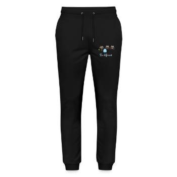Be Different Owl - Pantalon de jogging bio MOVER Stanley/Stella unisexe - noir - Devant - Marisol (170cm) & Nik (191cm)