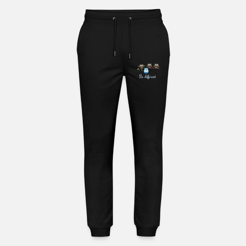 Be Different Owl - Pantalon de jogging bio MOVER Stanley/Stella unisexe - noir