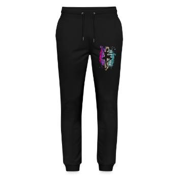 Ballett-Tänzerin - Ballett - Ballerina - Stanley/Stella Unisex Bio Jogginghose Mover  - Schwarz - Vorne - Marisol (170cm) & Nik (191cm)