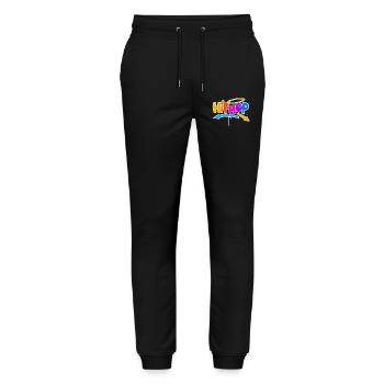 Hip Hop - Pantalon de jogging bio MOVER Stanley/Stella unisexe - noir - Devant - Marisol (170cm) & Nik (191cm)