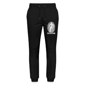 rugby - Stanley/Stella Mover Unisex Organic Jogging Trousers - black - Front - Marisol (170cm) & Nik (191cm)