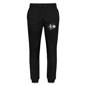 Kindergeburtstagsdesign mit Zahl 5 - Stanley/Stella Unisex Bio Jogginghose Mover  - Schwarz - Vorne - Marisol (170cm) & Nik (191cm)