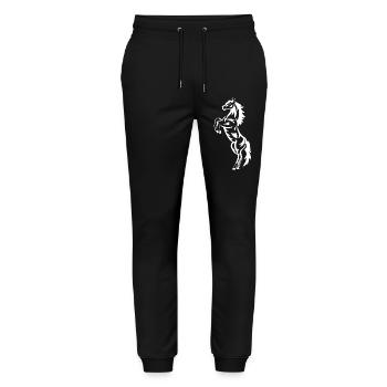Horse, riding, rider, horses - Stanley/Stella Mover Unisex Organic Jogging Trousers - black - Front - Marisol (170cm) & Nik (191cm)