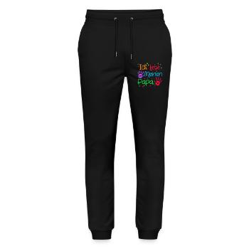 Ich Liebe Papa Lieblingspapa Vatertag Bester Dad - Stanley/Stella Unisex Bio Jogginghose Mover  - Schwarz - Vorne - Marisol (170cm) & Nik (191cm)