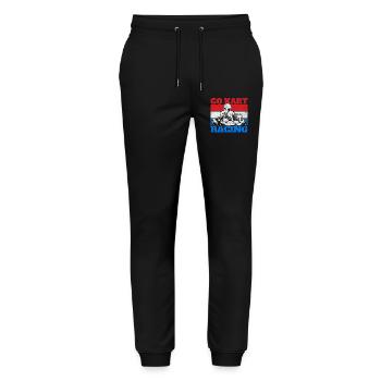 Go-kart Racing Go-kart karting - Stanley/Stella Mover Unisex Organic Jogging Trousers - black - Front - Marisol (170cm) & Nik (191cm)