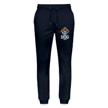 Ich spreche heute nur mit meinem Hund Zitat - Stanley/Stella Unisex Bio Jogginghose Mover  - Navy - Vorne - Marisol (170cm) & Nik (191cm)