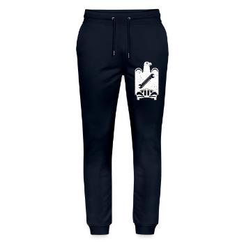 Guild sign car mechanic grunge - Stanley/Stella Mover Unisex Organic Jogging Trousers - navy - Front - Marisol (170cm) & Nik (191cm)