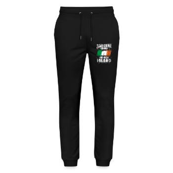 Ich Muss Gar Nix Ich Muss Nur Nach Irland - Stanley/Stella Unisex Bio Jogginghose Mover  - Schwarz - Vorne - Marisol (170cm) & Nik (191cm)