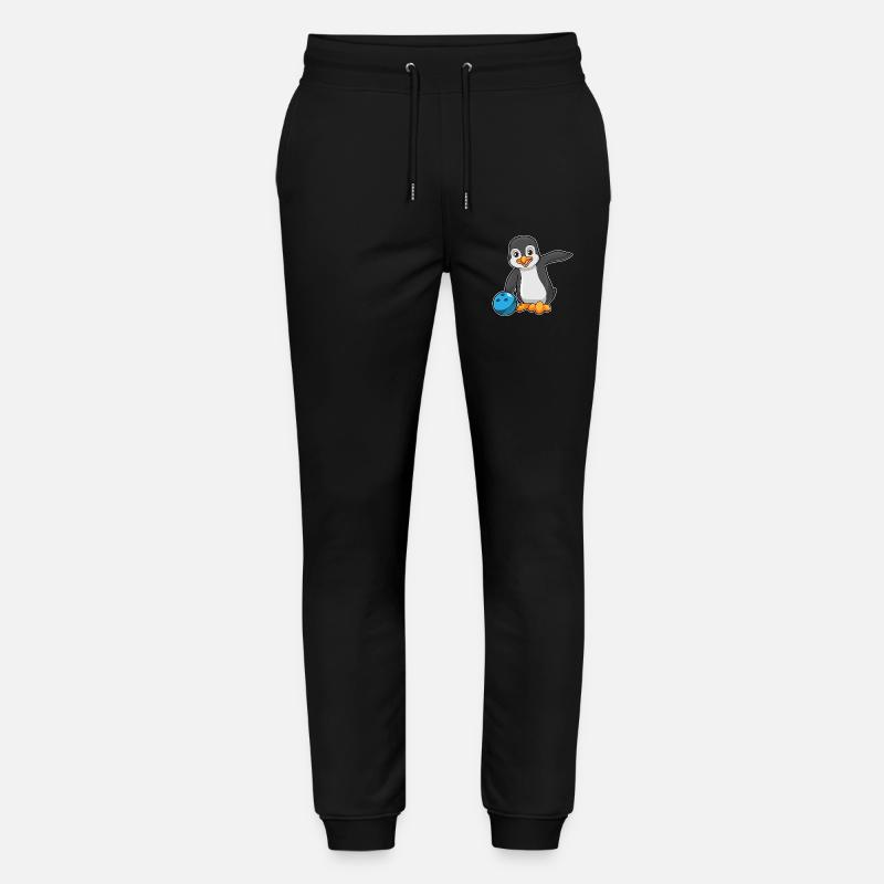 Penguin Bowling Boule de bowling - Pantalon de jogging bio MOVER Stanley/Stella unisexe - noir