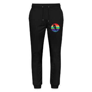 School bag sugar bag School start school start - Stanley/Stella Mover Unisex Organic Jogging Trousers - black - Front - Marisol (170cm) & Nik (191cm)