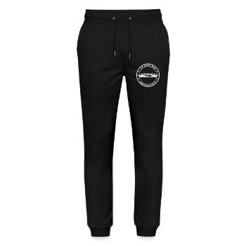Je peux pas j'ai piscine. T-shirt humour piscine - Pantalon de jogging bio MOVER Stanley/Stella unisexe - noir - Devant - Marisol (170cm) & Nik (191cm)