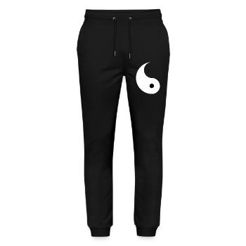 Ying divisé et Yang signes pour les paires Yin Yan - Pantalon de jogging bio MOVER Stanley/Stella unisexe - noir - Devant - Marisol (170cm) & Nik (191cm)