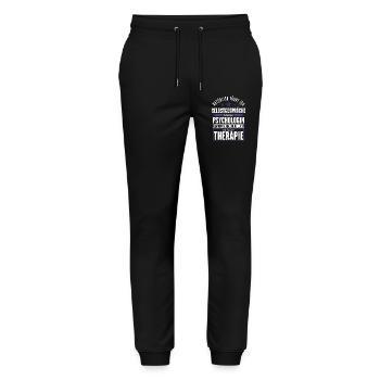 Psychologin Beruf Psychotherapeutin Geschenk - Stanley/Stella Unisex Bio Jogginghose Mover  - Schwarz - Vorne - Marisol (170cm) & Nik (191cm)