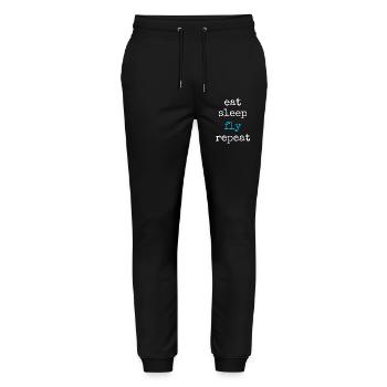 Pilote aux commandes - Pantalon de jogging bio MOVER Stanley/Stella unisexe - noir - Devant - Marisol (170cm) & Nik (191cm)