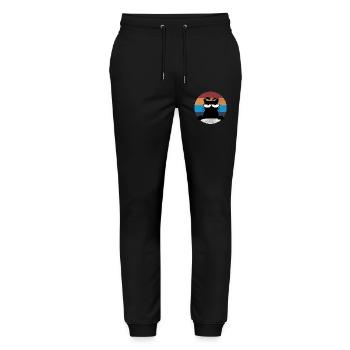 Grumpy Katze - Stanley/Stella Mover Unisex Organic Jogging Trousers - black - Front - Marisol (170cm) & Nik (191cm)
