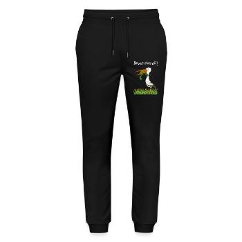 Never give up! - Stanley/Stella Mover Unisex Organic Jogging Trousers - black - Front - Marisol (170cm) & Nik (191cm)