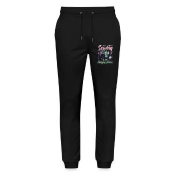 Couture - Pantalon de jogging bio MOVER Stanley/Stella unisexe - noir - Devant - Marisol (170cm) & Nik (191cm)