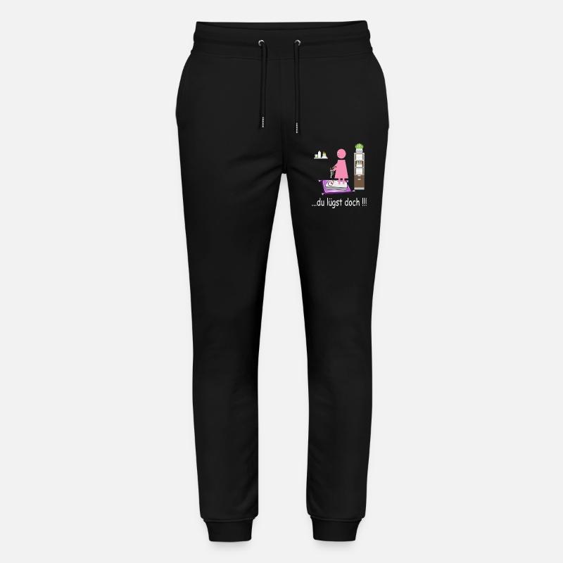 Lustiges Badezimmer Bild - Stanley/Stella Unisex Bio Jogginghose Mover  - Schwarz