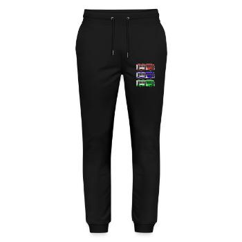 Bus - Stanley/Stella Unisex Bio Jogginghose Mover  - Schwarz - Vorne - Marisol (170cm) & Nik (191cm)