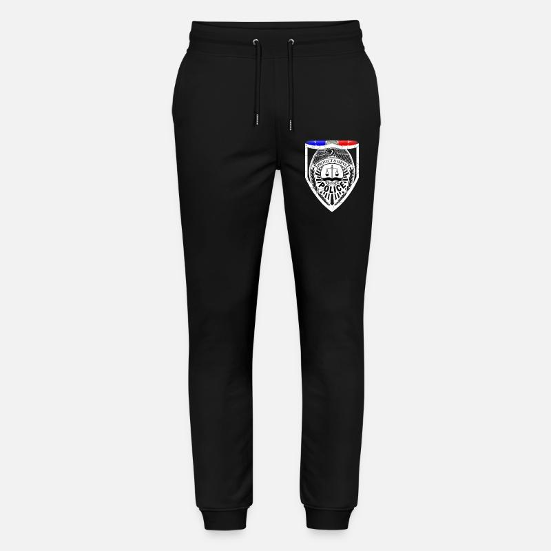 Polizist - Stanley/Stella Unisex Bio Jogginghose Mover - Schwarz