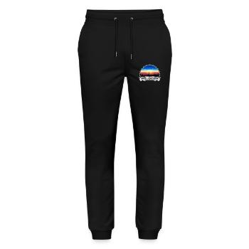 Bologne Italie Skyline Vintage Sunset Voyage Souven - Pantalon de jogging bio MOVER Stanley/Stella unisexe - noir - Devant - Marisol (170cm) & Nik (191cm)