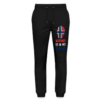 Norway is in my DNA Design/ Gift idea - Stanley/Stella Mover Unisex Organic Jogging Trousers - black - Front - Marisol (170cm) & Nik (191cm)