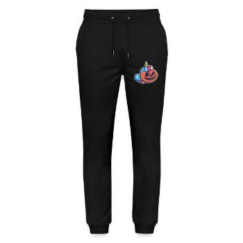Pumpkin Lantern in Unicorn Halloween Humor - Stanley/Stella Mover Unisex Organic Jogging Trousers - black - Front - Marisol (170cm) & Nik (191cm)