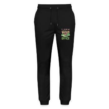Garden Gardening Gardener - Stanley/Stella Mover Unisex Organic Jogging Trousers - black - Front - Marisol (170cm) & Nik (191cm)
