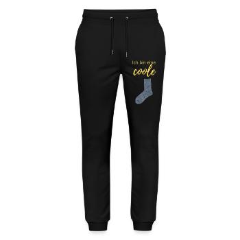 coole Socke - Stanley/Stella Unisex Bio Jogginghose Mover  - Schwarz - Vorne - Marisol (170cm) & Nik (191cm)