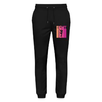 8e anniversaire fille fée - Pantalon de jogging bio MOVER Stanley/Stella unisexe - noir - Devant - Marisol (170cm) & Nik (191cm)