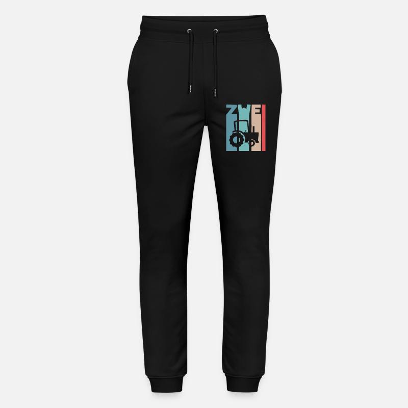2. Jahre Kinder Traktor - Stanley/Stella Unisex Bio Jogginghose Mover  - Schwarz