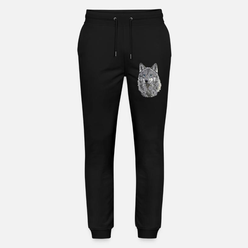 Wolf - Stanley/Stella Unisex Bio Jogginghose Mover  - Schwarz