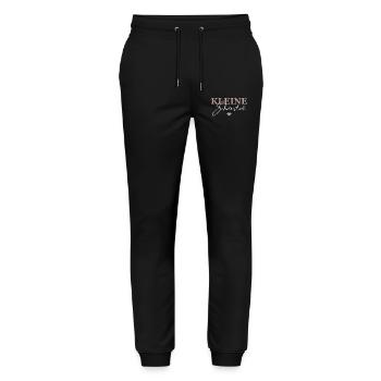 Kleine Schwester - Stanley/Stella Unisex Bio Jogginghose Mover  - Schwarz - Vorne - Marisol (170cm) & Nik (191cm)