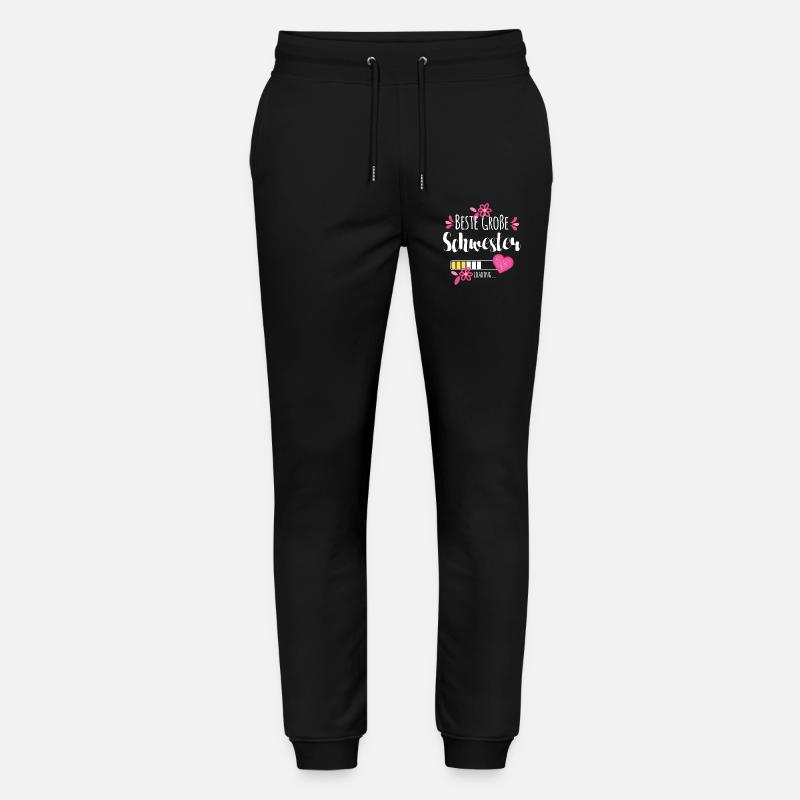 Beste Große Schwester Loading - Stanley/Stella Unisex Bio Jogginghose Mover  - Schwarz