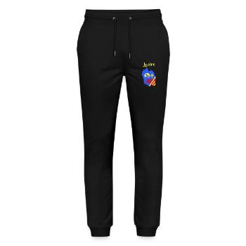 Lozère - Stanley/Stella Mover Unisex Organic Jogging Trousers - black - Front - Marisol (170cm) & Nik (191cm)